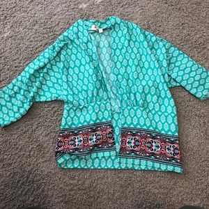 Bright printed cardigan
